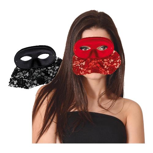 Maschera carnevale taglia Unica Madamigella Night Assortito 21045