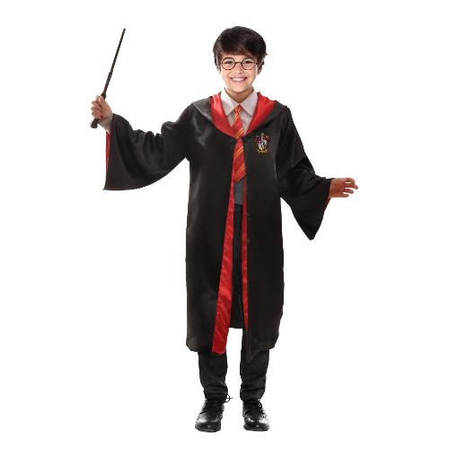 Costume Harry Potter Deluxe con Mantello Bacchetta Originale