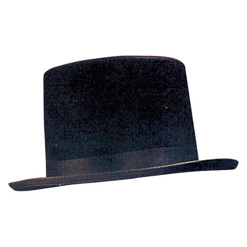 Cappello carnevale Cilindro Velluto Nero 20770