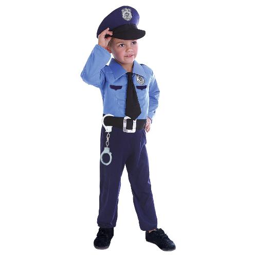 Costume vestito di carnveale Polizziotto bambino da 7 a 10 anni