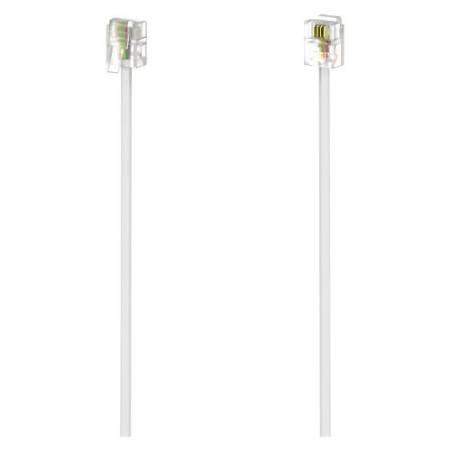 Hama Cavo telefonico Plug White 6m 00201134