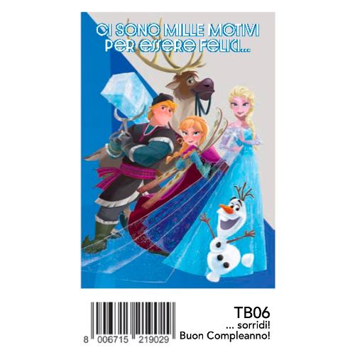 BIGLIETTO D'AUGURI COMPLEANNO FROZEN | Guida Book Store