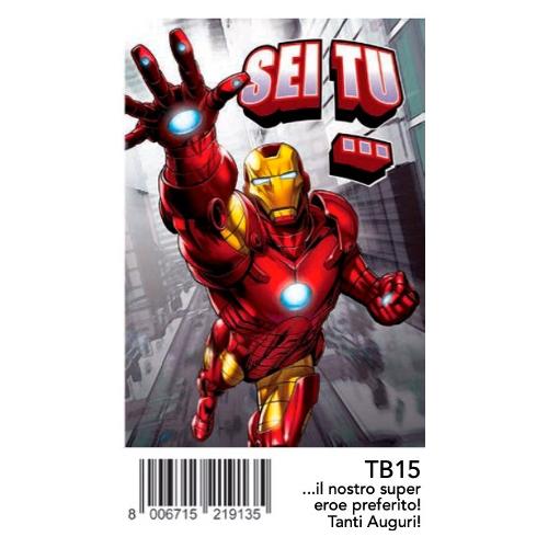 Marpimar Biglietto auguri Compleanno Avengers (11,8x16,8 cm) TB15