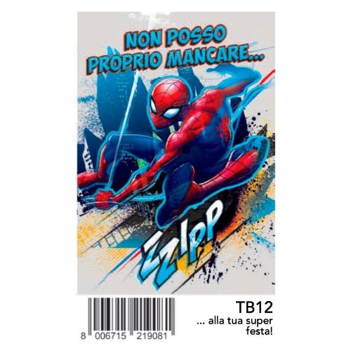 Marpimar Biglietto auguri Compleanno Spiderman (11,8x16,8 cm) TB12