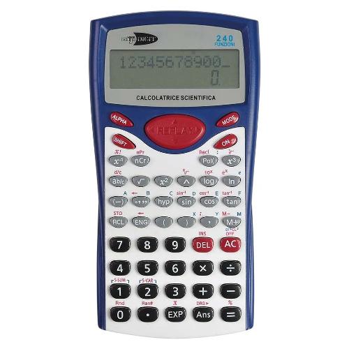 Lebez Calcolatrice Scientifica NIJI DIGIT 240 Blue e Grey 61402