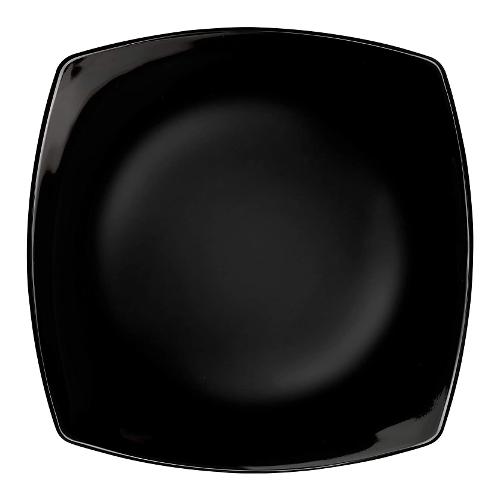 Bormioli Rocco Piatto piano Vetro temperato (27x27cm) ECLISSI Nero