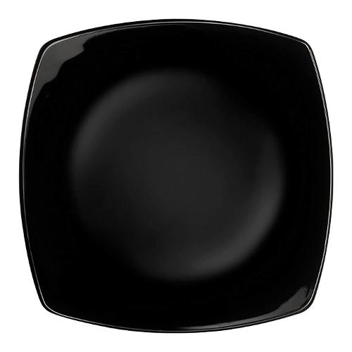 Bormioli Rocco Piatto dessert Vetro temperato (17,6x17,6cm) ECLISSI Nero