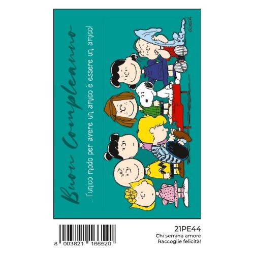Marpimar Biglietto auguri compleanno Peanuts (11,8x16,8cm) 21PE44