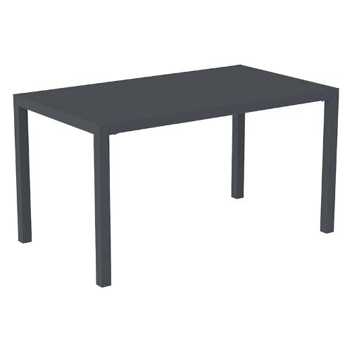 Vermobil Tavolo da esterno metallo QUATRIS Fisso Grigio antico (140x80x75cm) QT14080 AG