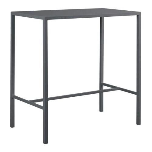 Vermobil Tavolo da esterno metallo SEASIDE Alto Fisso Grigio antico (105x60x110cm) SE10560 AG
