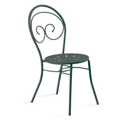 Vermobil Sedia da esterno metallo MIMMO RONDO Grigio antico SP102 AG