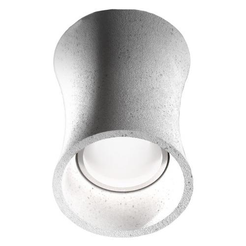 G.E.A. Luce Plafoniera DUNA P Grigio chiaro (11x7,7cm) 1 luce - GU10 - Max 35W