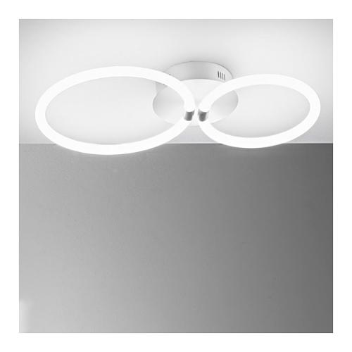 G.E.A. Luce Plafoniera BERTA PP Bianco satinato (60x33,5x8cm) 1 luce - LED - Max 30W