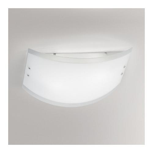 G.E.A. Luce Plafoniera LECCE PM Bianco (45x9,5x34cm) FLEPB2 2 luci - E27 - Max 104W