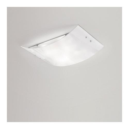 G.E.A. Luce Plafoniera MICHELA PM Bianco (45x9,5x34cm) FMIPB2 2 luci - E27 - Max 104W