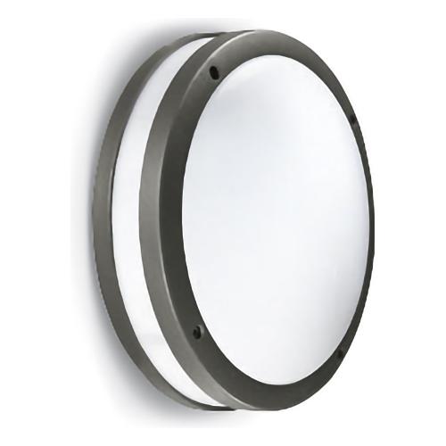G.E.A. Luce Plafoniera da esterno URA R Grigio antracite (9,4x28cm) GES290 2 luci - E27 - Max 30W