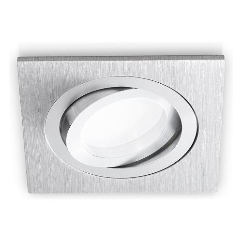 G.E.A. Luce Faretto incasso ZENIT Q Alluminio (9x9cm) GFA040 1 luce - GU10 - Max 50W