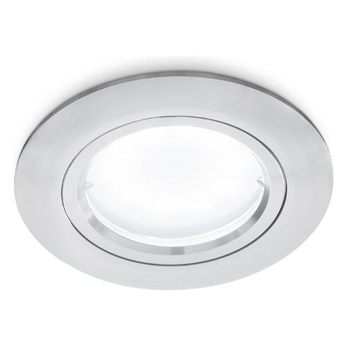 G.E.A. Luce Faretto incasso ERA Alluminio (8cm) GFA312 1 luce - GU10 - Max 35W