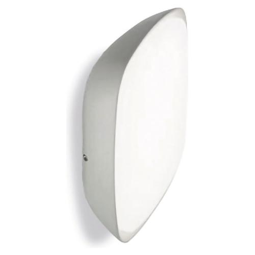G.E.A. Luce Plafoniera da esterno ASMAN Grigio metallizzato (25x6x25cm) GES091 1 luce - LED - Max 20W