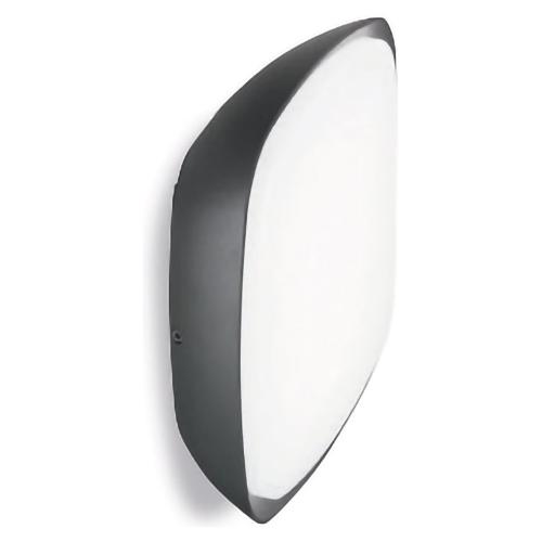 G.E.A. Luce Plafoniera da esterno ASMAN Grigio antracite (25x6x25cm) GES090 1 luce - LED - Max 20W