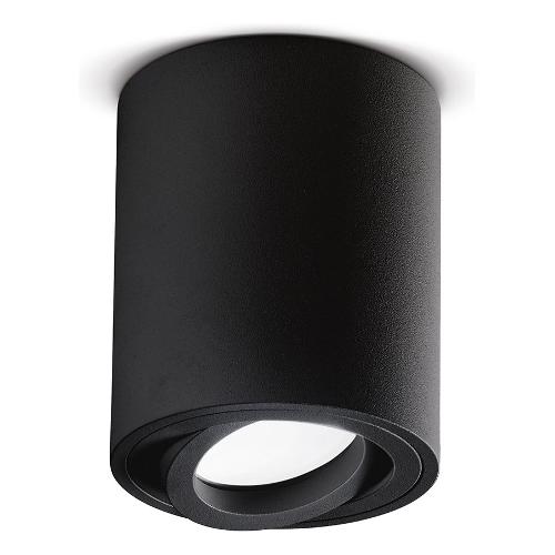 G.E.A. Luce Plafoniera NOTUS R Nero (9,6x8cm) GFA352 1 luce - GU10 - Max 50W