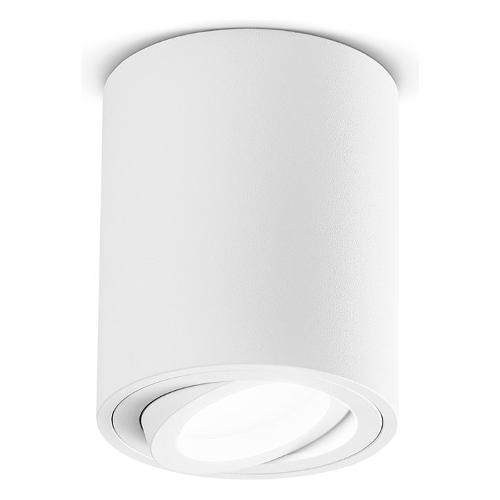 G.E.A. Luce Plafoniera NOTUS R Bianco (9,6x8cm) GFA351 1 luce - GU10 - Max 50W