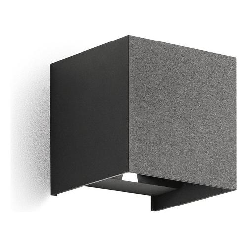 G.E.A. Luce Applique da esterno HENK Q 3000K Grigio antracite (10x10x10cm) GES861C 2 luci - LED - Max 10W