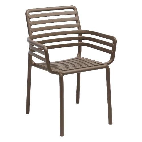 Nardi Sedia con braccioli polipropilene DOGA Armchair Tabacco 40254 53 000