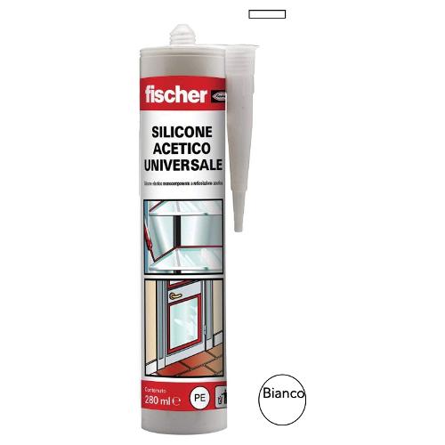 Silicone acetico Universale bianco tubo cartuccia 280 ml 507189