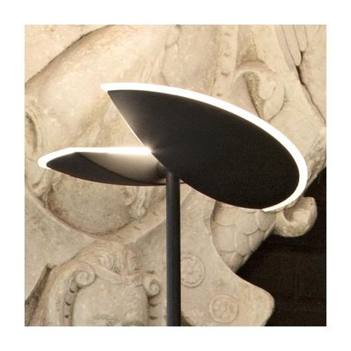 G.E.A. Luce Lampada da terra PING PONG Nero satinato GPIN01 (31x183cm) 1 luce - LED - Max 28W