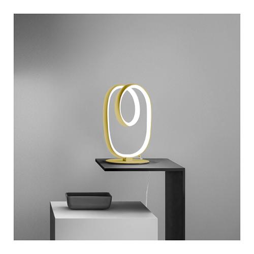 G.E.A. Luce Lampada tavolo DIVA L Oro (18x21x33cm) FDILO1 1 luce - LED - Max 17W