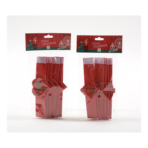 Mercury Set anelli tovaglioli 6 pz con velcro CHRISTMAS Assortito 97221