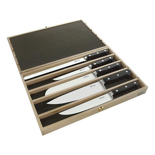 Set coltelli da cucina Con Ceppo 10X22 cm assortito Pz 5 727239