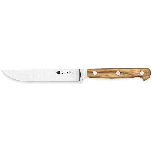 Coltellerie Maserin Set coltelli bistecca Inox 6 pz lama liscia Ulivo naturale 0AU631211