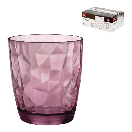 Bormioli Rocco Bicchiere Acqua (305ml) DIAMOND Porpora