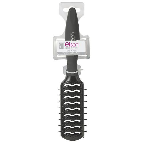 Elison Spazzola capelli Rettangolare Ventil Black 13542