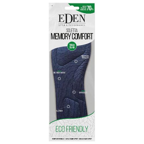 Eden Solette 2 pz taglia 35/46 Memory Performance 11161