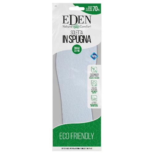 Eden Solette 2 pz taglia 22/46 Spugna 11150