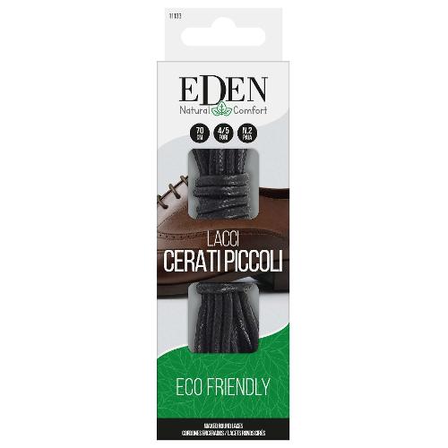 Eden Lacci scarpe (70cm) Modello Tondo Cerato 4 5 Fori Nero 11133