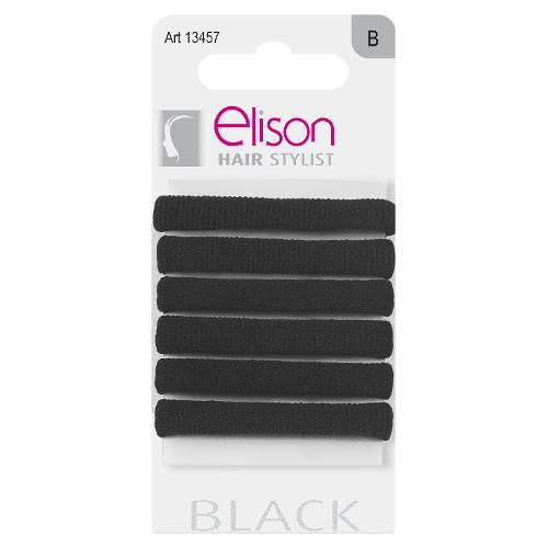Elison Set elastici capelli Classic 6 Pz Medium Nero 13403