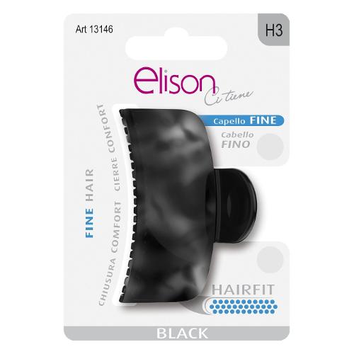 Elison Pinza capelli Medium Black 13146