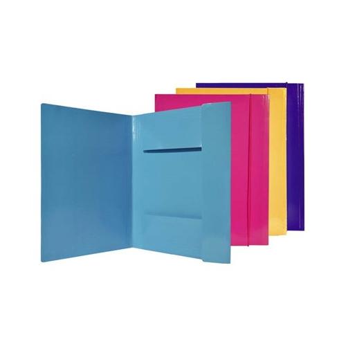 Scatto Cartellina 3 lembi con elastico A4 (25x34cm) Assortito 639