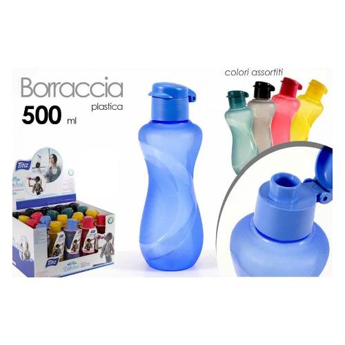 Borraccia frozen lilla di plastica