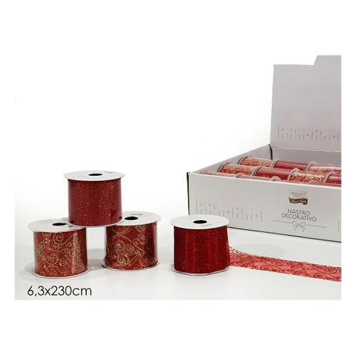 General Trade Nastro decorativo Red Assortito (230x6,3 cm) 412509