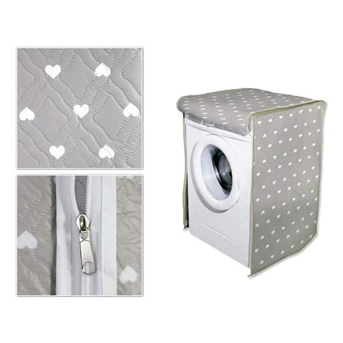 Gicos Copri lavatrice carico frontale (60x60x80cm) UTILISSIMI Cuori tortora 736841