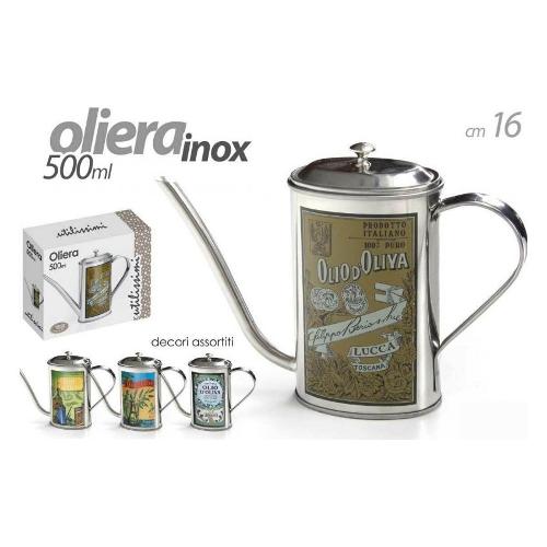 Oliera 1L MEDITERRANEO Acciaio lucido 2911