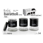 Set barattoli Sale, Zucchero e Caffè UTILISSIMI Bianco 3pz 816574