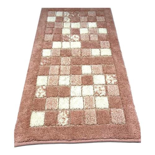 Quarzo Bianco Tappeto bagno MOSAICO Rosa (110x60cm) 13647