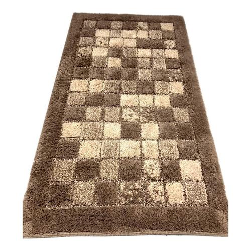 Quarzo Bianco Tappeto bagno MOSAICO Tortora (110x60cm) 13630