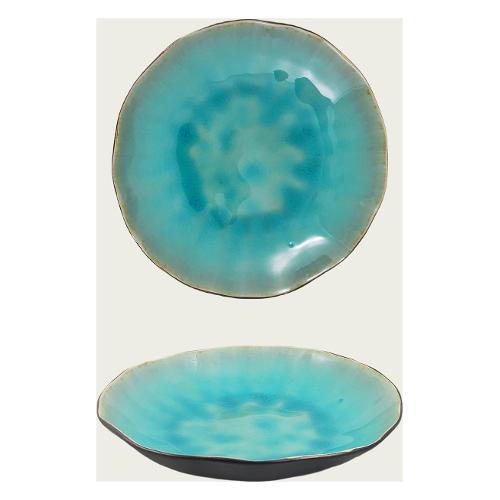 Ar.Ca. Piatto fondo Ceramica (23cm) ALTERNATIVE Azzurro 56311
